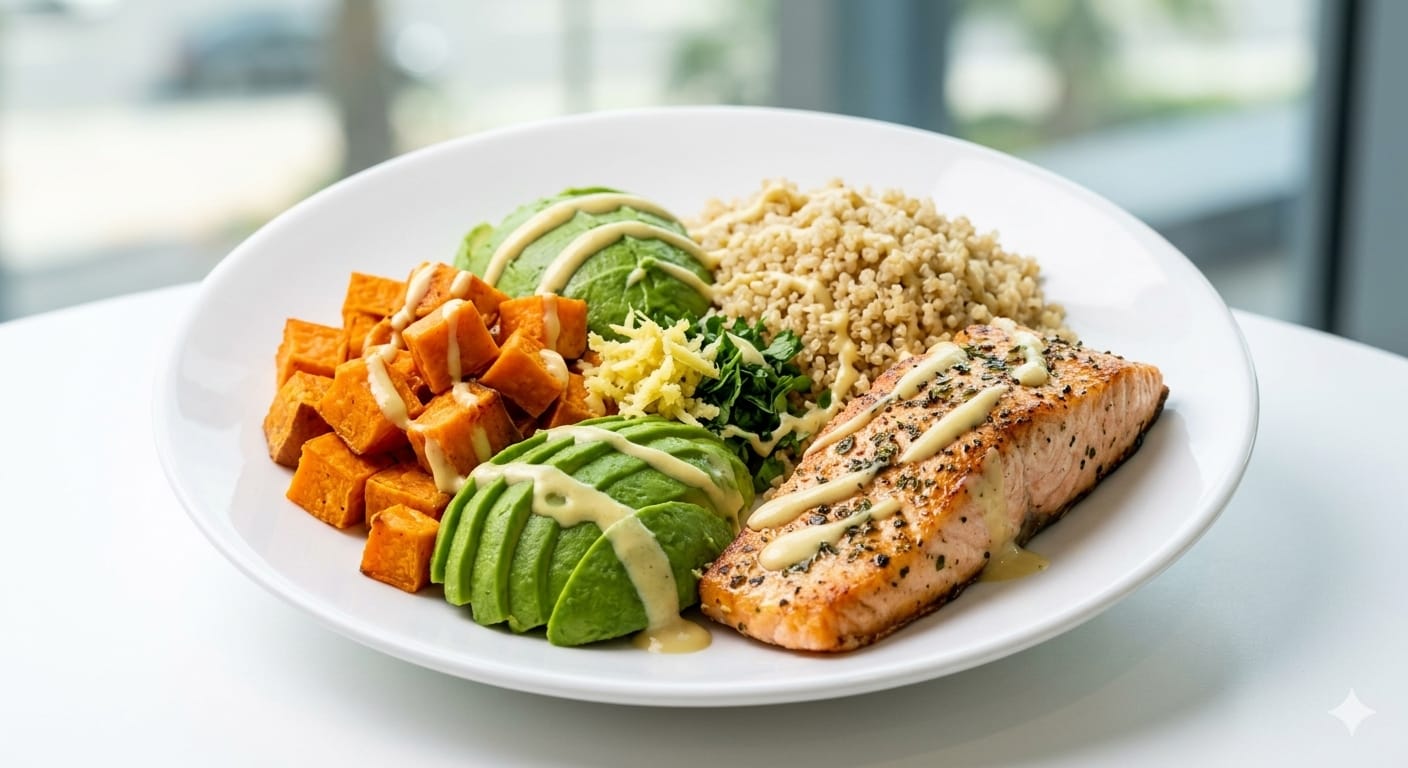 Salmon and Quinoa Bowl